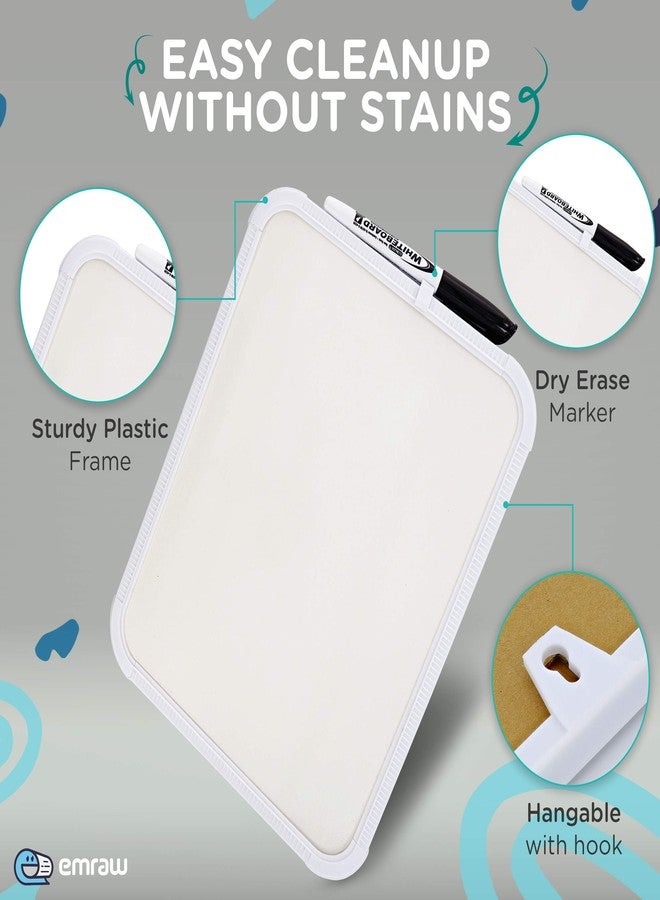 Emraw 8.5" X 11" Dry Erase Board with Marker Sturdy Frame Mount Horizontally or Vertically Helps You to get Organised Perfect for Home or Office (Pack of 2) by - Emraw - Image 4