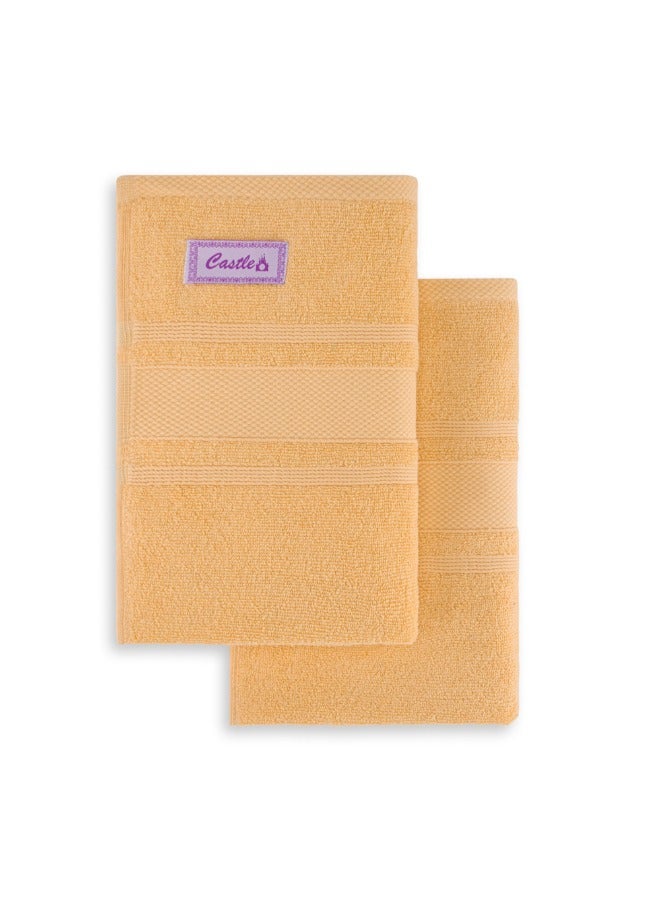 BYFT Home Castle (Cream) Premium Cotton Bath Towel (70 X 140 Cm-Set Of 1) Highly Absorbent, High Quality Bath Linen With Diamond Dobby 550 Gsm - Image 5