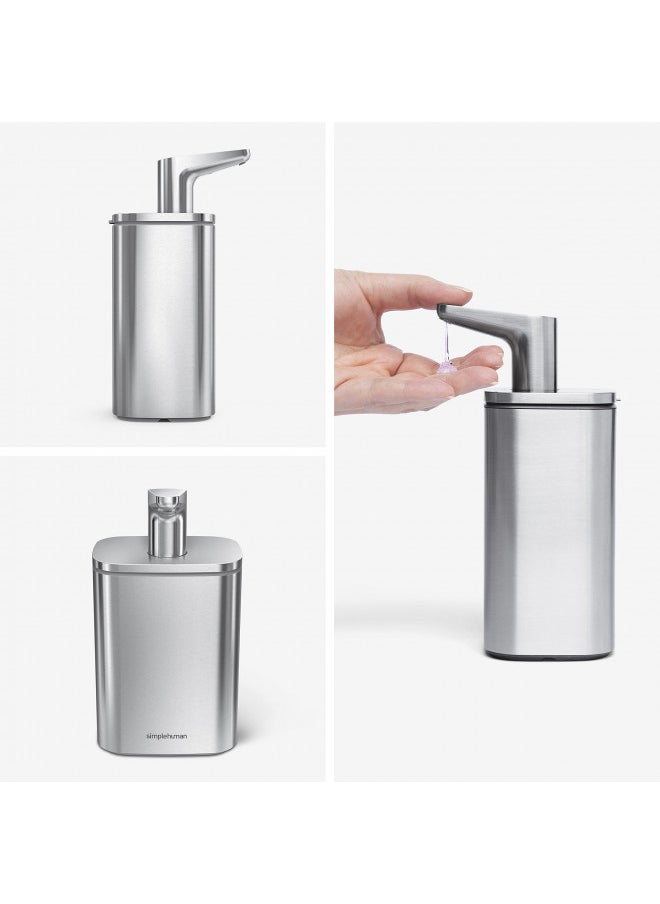 simplehuman Liquid Soap Dispenser, Brushed Stainless Steel, 16 oz. Pulse Pump