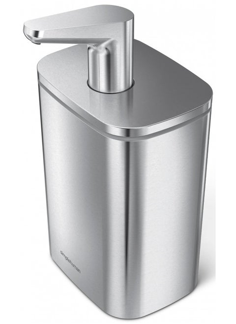 simplehuman Liquid Soap Dispenser, Brushed Stainless Steel, 16 oz. Pulse Pump
