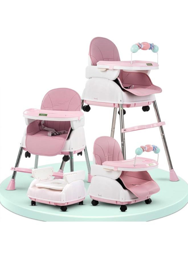 BAYBEE Baybee 4 In 1 Nora Convertible High Chair For Kids With Adjustable Height And Footrest 