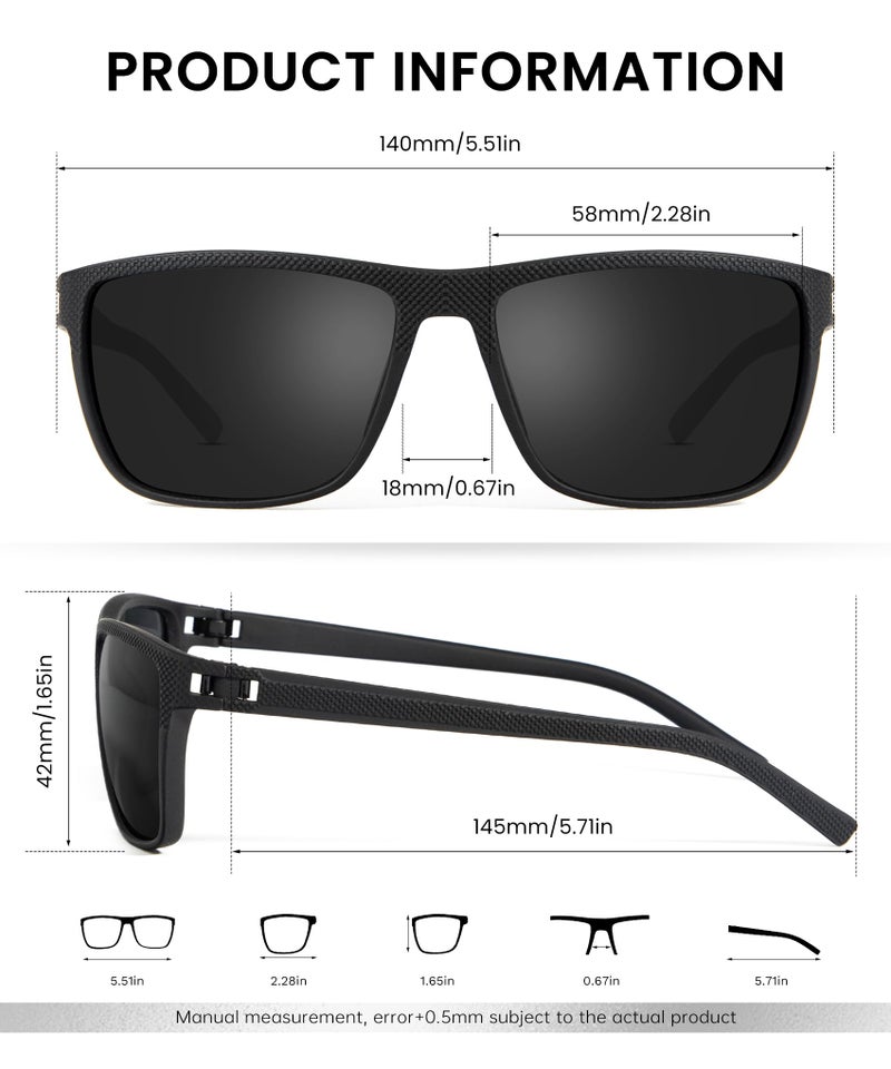 CIFOYA Mens Sunglasses Polarized Men Sunglasses: Classic Women Sun Glasses UV Protection for Driving Fishing Golf - Image 5