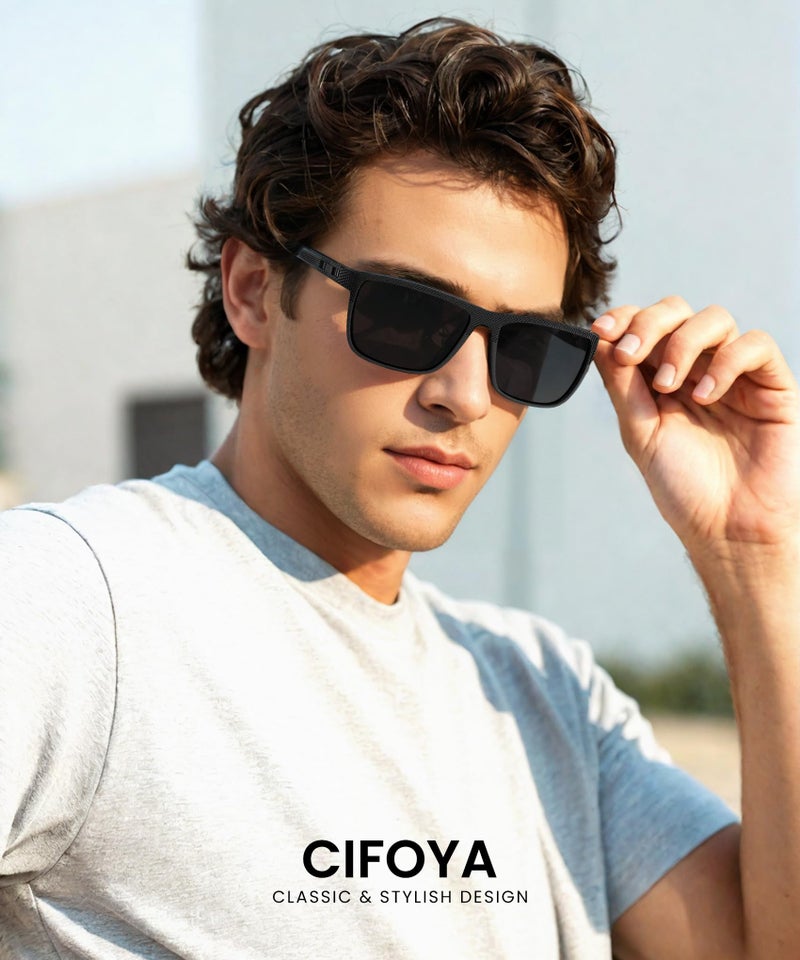 CIFOYA Mens Sunglasses Polarized Men Sunglasses: Classic Women Sun Glasses UV Protection for Driving Fishing Golf - Image 2