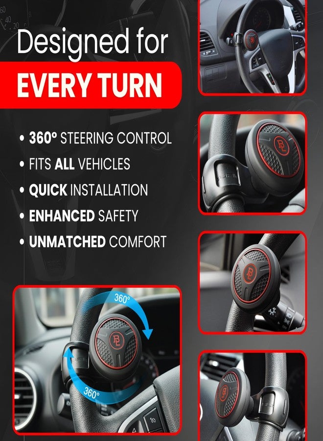 Fouring Mzone Bl Silicon Black Platinum Power Handle Car Steering Wheel Suicide Spinner Accessory Knob for Car Vehicle - Image 3