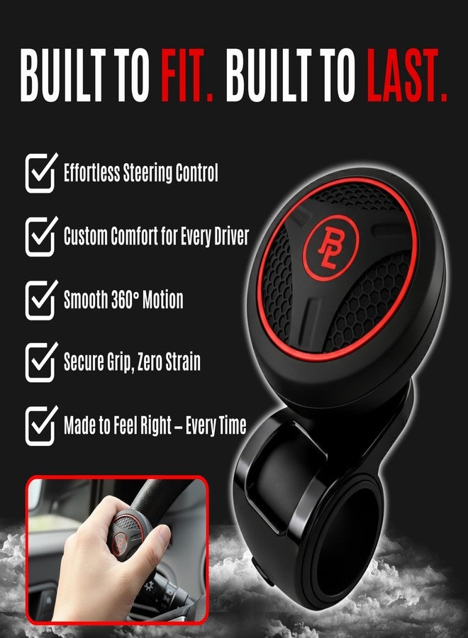 Fouring Mzone Bl Silicon Black Platinum Power Handle Car Steering Wheel Suicide Spinner Accessory Knob for Car Vehicle - Image 2