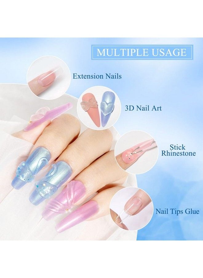 MIZHSE - Clear Solid Builder Gel For Nails 30G Hard Gel Extension Builder Nail Kit Nonsticky 3D Sculpture Glue Diy Nail Art Design - Image 1