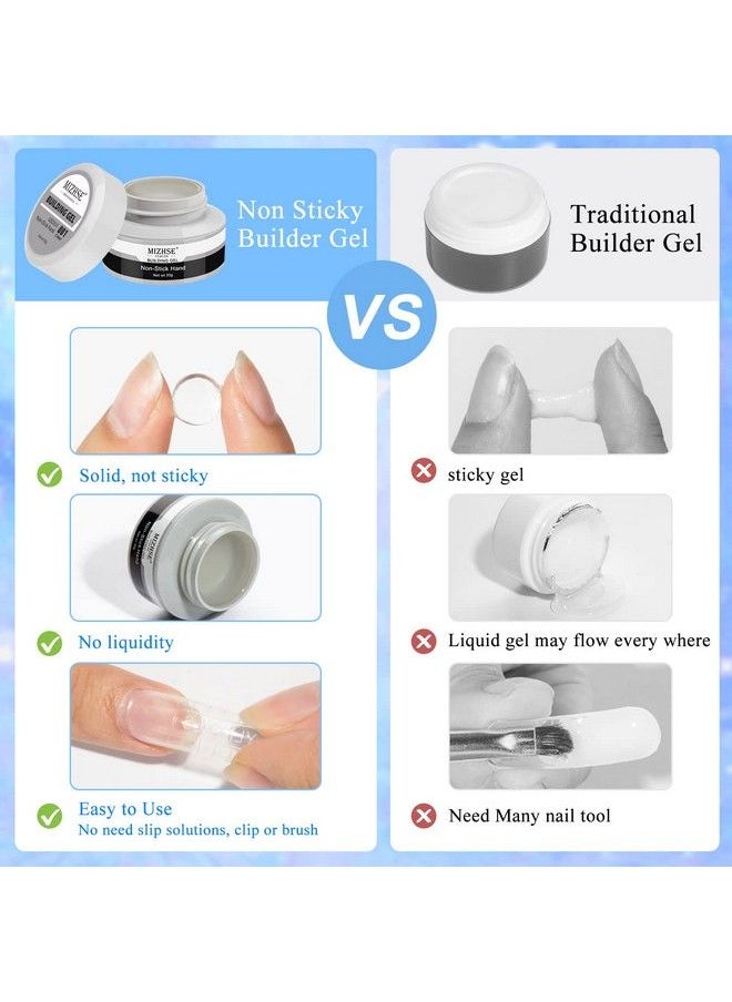 MIZHSE - Clear Solid Builder Gel For Nails 30G Hard Gel Extension Builder Nail Kit Nonsticky 3D Sculpture Glue Diy Nail Art Design - Image 1