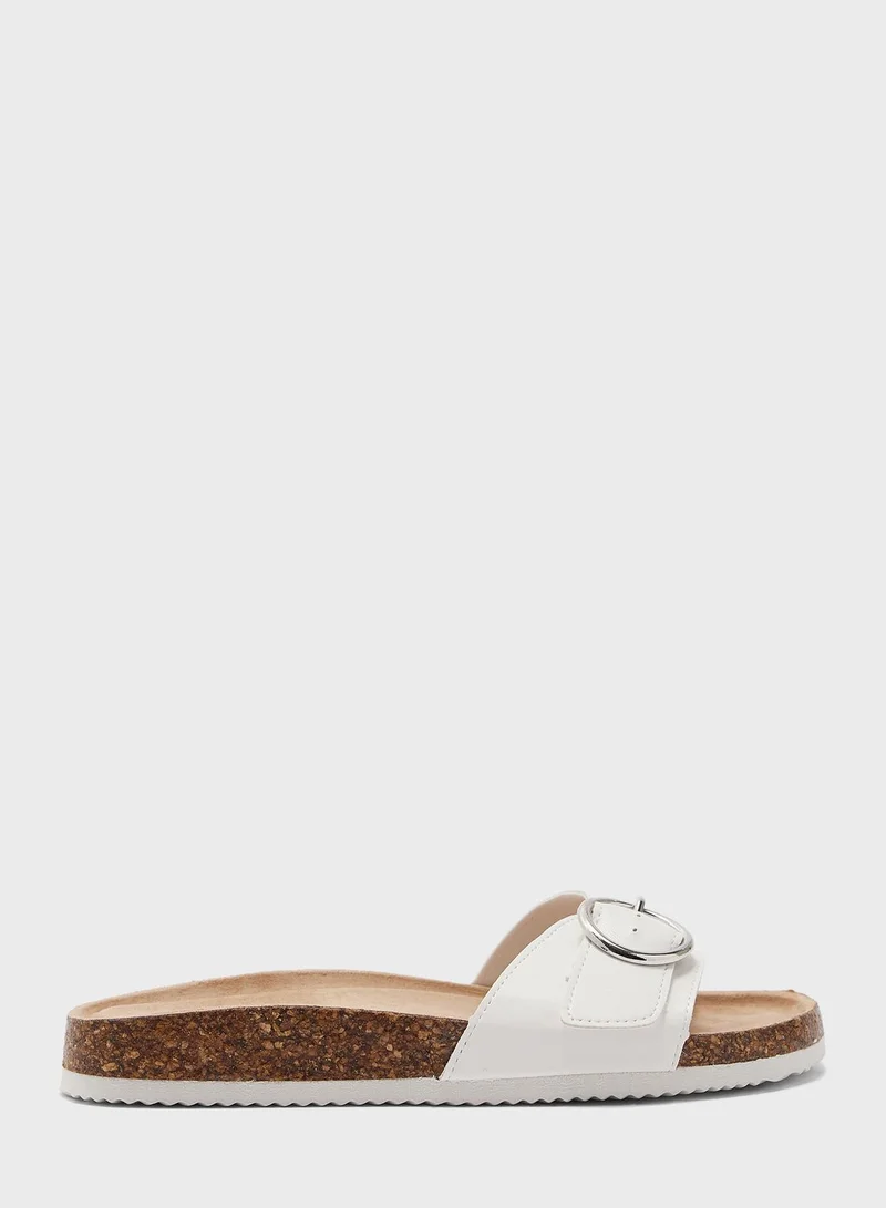 NEW LOOK Wide Fit Fisher Mule Flat Sandals