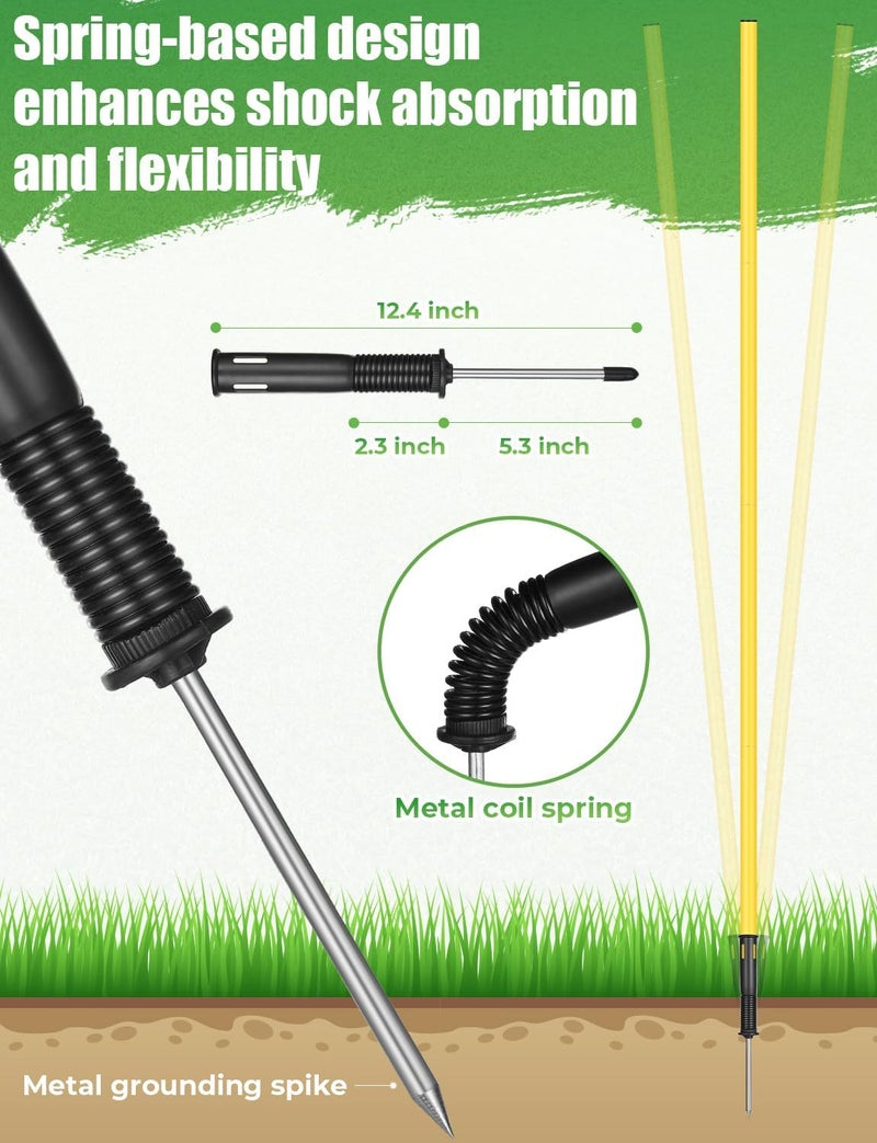 GHB Speed Agility Training Equipment Set with Agility Poles, Ladder, Cones, and Resistance Parachute - Image 2