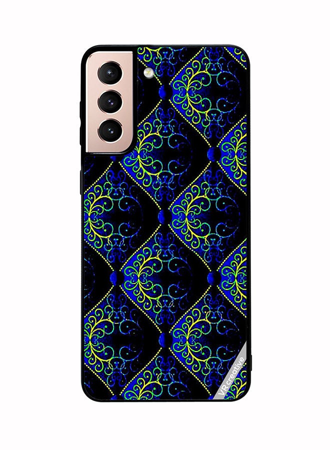 VR CREATIVE Protective Case Cover For Samsung Galaxy S21 Plus 5G Fractal Abstract Design Multicolour - Image 1