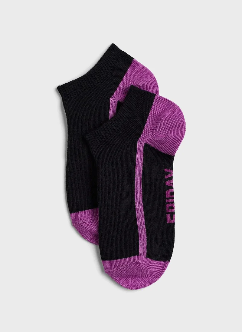 H&M Kids 7 Pack Printed Ankle Socks