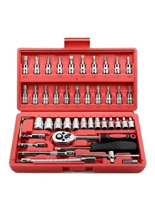 Heiter Heiter 46in1 Pcs Kit and Screwdriver and MultiPurpose Combination Tool Case Precision Socket Set  - Image 1