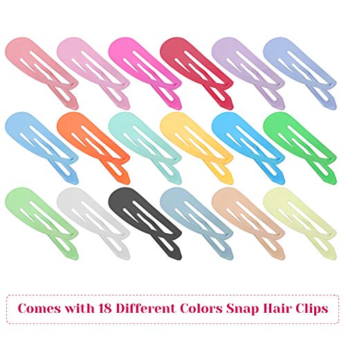 anezus Snap Hair Clips Hair Barrettes for Girls, Anezus 80 Pcs 2 Inch Non-Slip Barrettes Hair Accessories for Girls, Women, Kids Teens or Toddlers - Image 3
