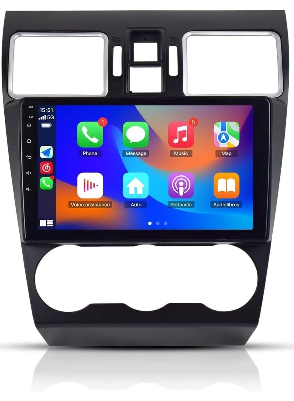 Android Car Stereo for Subaru Forester 4 WRX SJ XV 2015-2017 1GB RAM 32GB ROM M-Link Wi-Fi BT, Radio GPS, 9 Inch IPS Touch Screen with AHD Camera Included