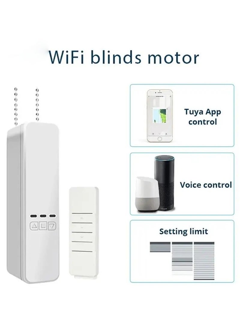 Tuya WIFI Smart Curtain Roller Blinds Shade Shutter Motor Smart Home Remote Control Work With Alexa Google Home Assistant - Image 2