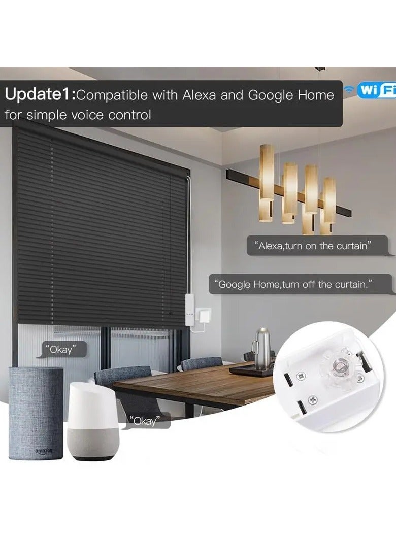 Tuya WIFI Smart Curtain Roller Blinds Shade Shutter Motor Smart Home Remote Control Work With Alexa Google Home Assistant - Image 3