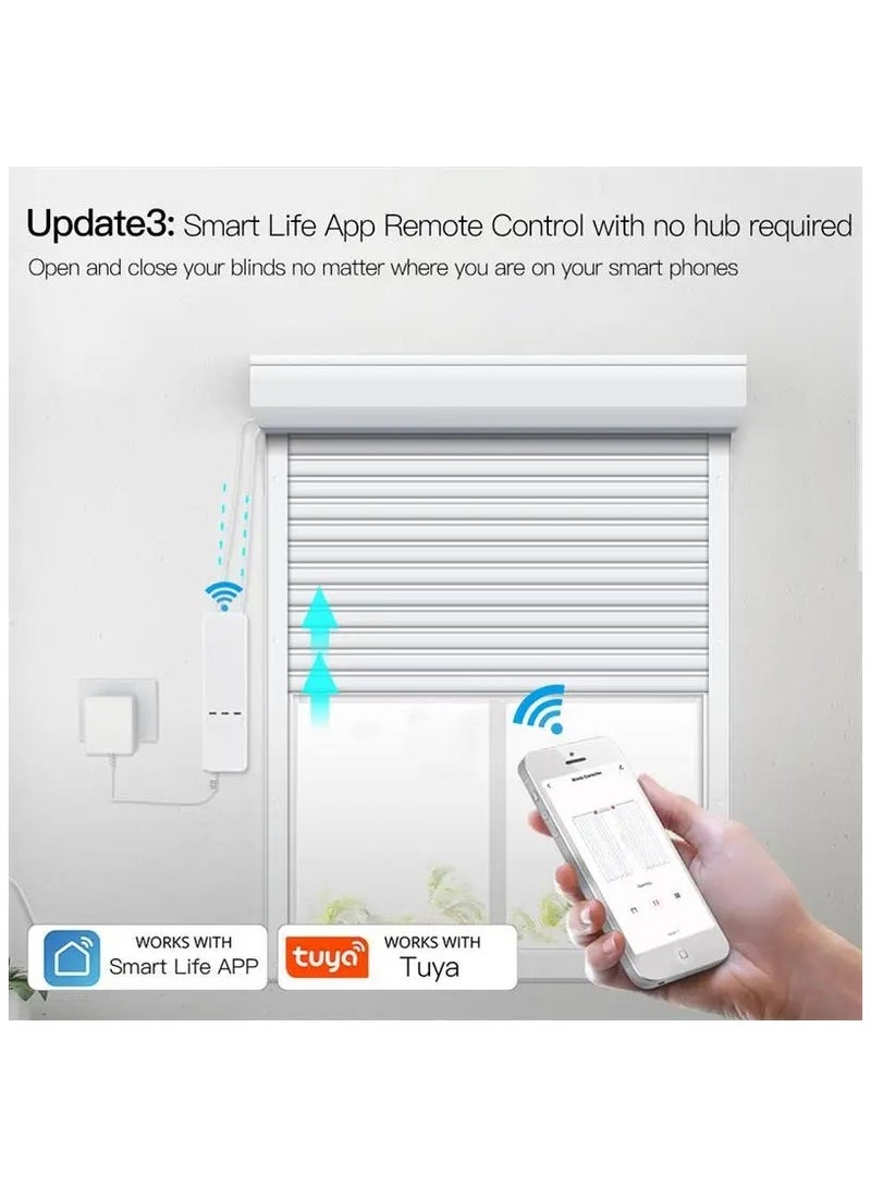 Tuya WIFI Smart Curtain Roller Blinds Shade Shutter Motor Smart Home Remote Control Work With Alexa Google Home Assistant - Image 5