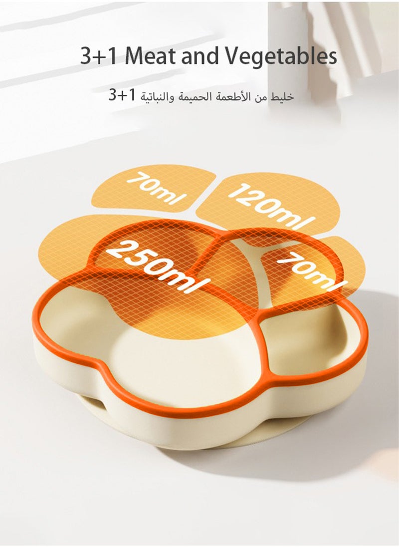 Jourvent Toddler tableware set, baby led weaning set includes suction bowl, baby spoon and fork with straw and lid, baby feeding supplies  - Image 2