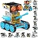 Wesfuner 30in1 Solar Robot Kit  243 Pieces STEM Educational Building Set for Kids Aged 812 Science Experiment Gift for Birthdays Blue - Image 4