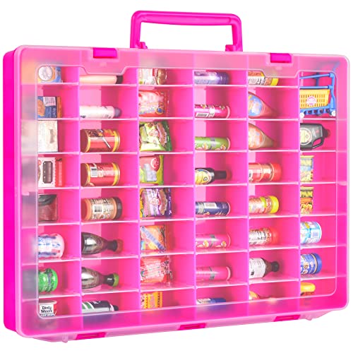 FULLCASE Case Compatible with 5 Surprise for Mini Brands Toys Series 14 Mystery Capsule Storage for Mini Mart Collection Organizer for CollectiblesCase Only Red - Image 1