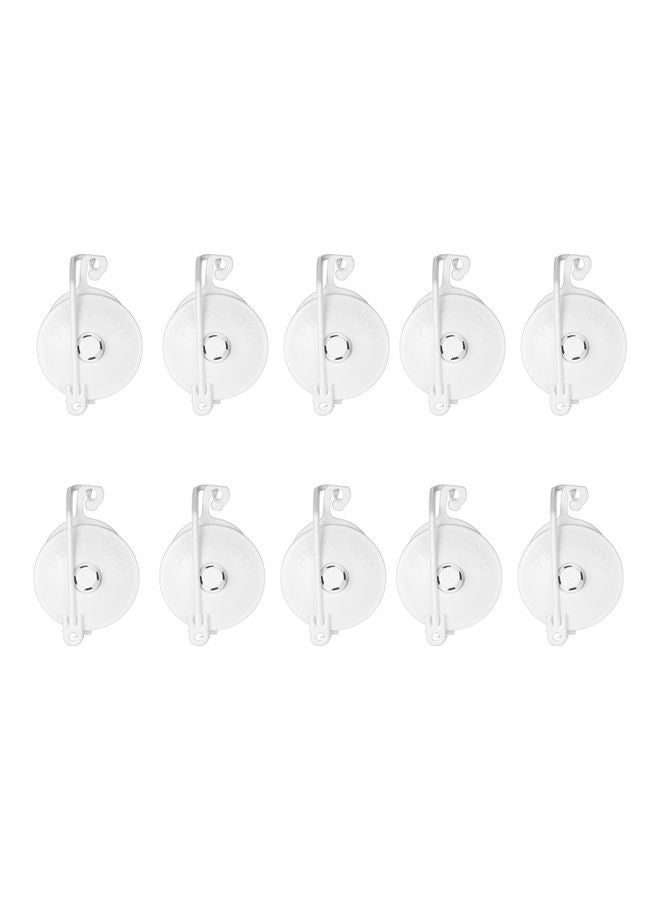 NIBEMINENT 10-Piece Plant Yoyo With Stopper White - Image 1