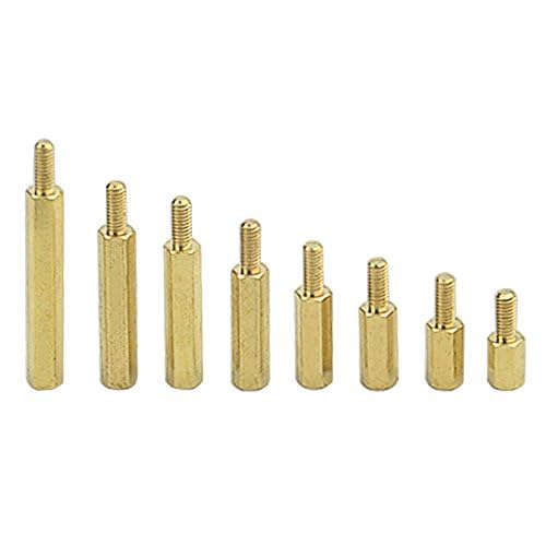 BGTXINGI XINGYHENG 280pcs M2.5 Brass Male-Female Spacer Standoff Screw Nut Assortment Kit and Stainless Steel Screw Nut Set - Image 5