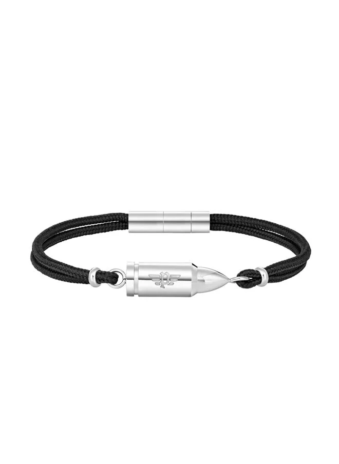 بوليس Showpiece Bracelet for Men Stainless Steel with Black cordPEAGB0005601