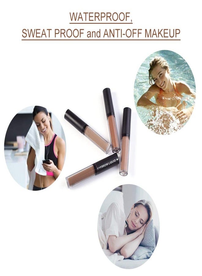 YOLETO Waterproof Eyebrow Gel - Brunette Brown Tinted Mascara Makeup for Natural-Looking Brows, Long-Lasting Smudge-Proof Formula with Brow Shaper and Mascara Primer Brush Wand Kit - Image 3