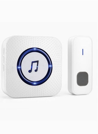 Waterproof Wireless Doorbell Chime Kit with 55 music, Adjustable Volume; , with Sound LED Flash Door Bell for Home (1 Receiver x 1 Push Button) - pzsku/Z4AD2AE5667B7595F7074Z/45/_/1721210405/17d3db40-a5ff-40e9-9b6c-d79ce4f5f9bf