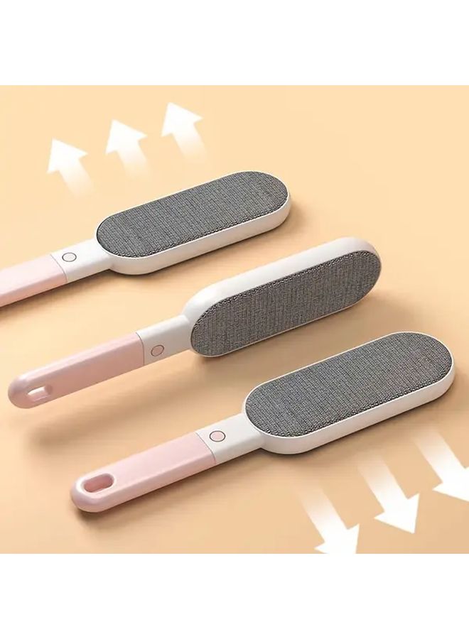 Blue Manual Lint Remover Brush 4 In 1 For Clothes Pet Hair Sofa Dust Travel Portable - Image 3