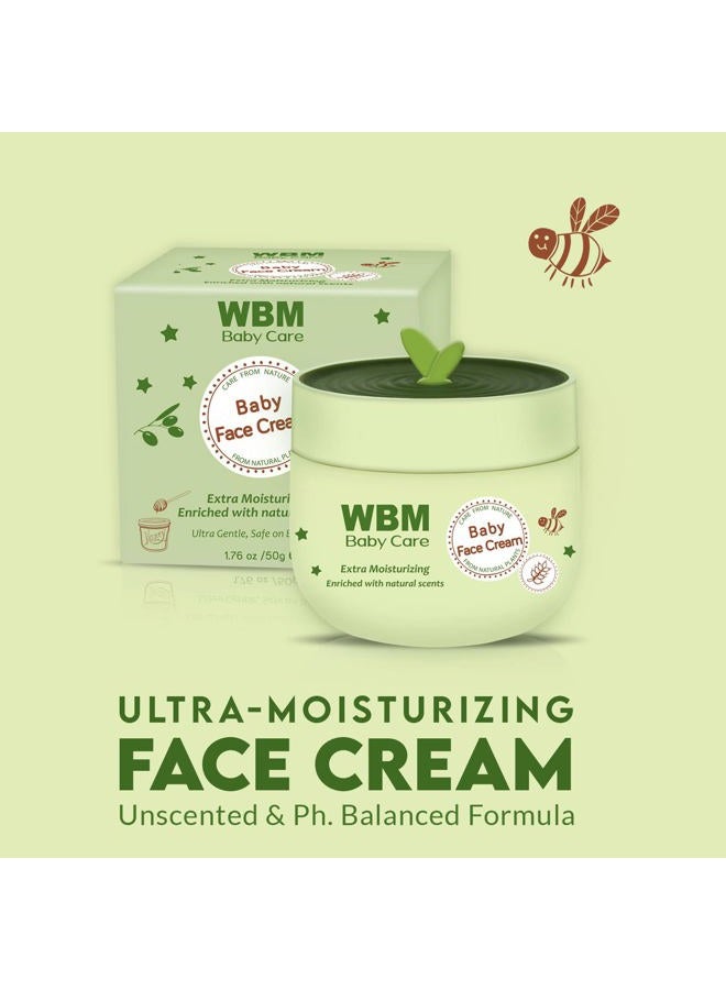 WBM Baby Face Cream, Honey & Wheatgerm Oil, 50g - Image 2