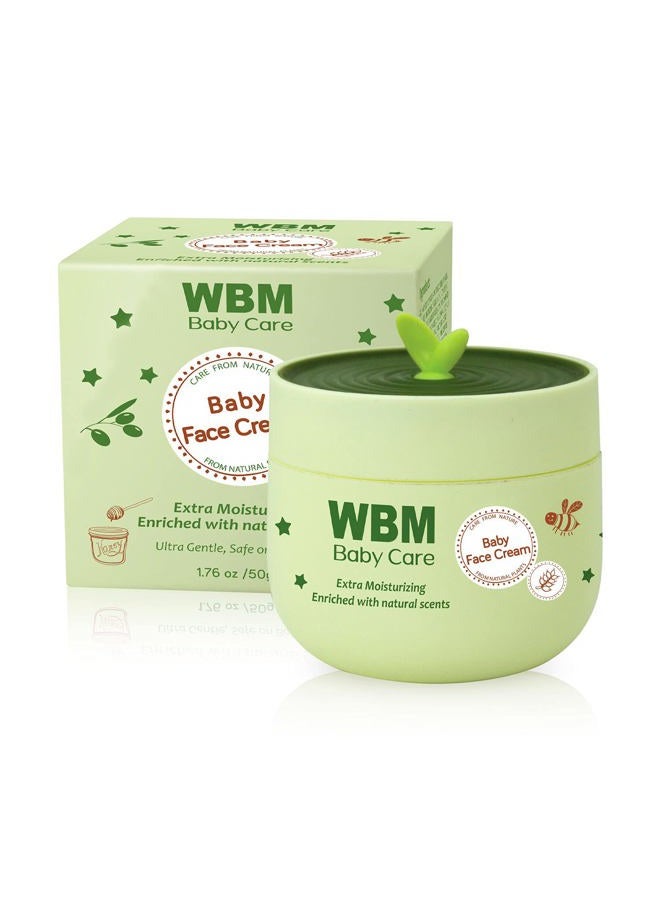 WBM Baby Face Cream, Honey & Wheatgerm Oil, 50g - Image 1