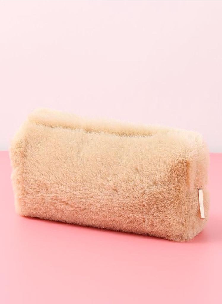 Eckek - Cute Plush Pencil Pouch Pen Bag for Girls Kawaii Stationery Large Capacity Pencil Case Pen Box Cosmetic Pouch Storage Bag - Image 1
