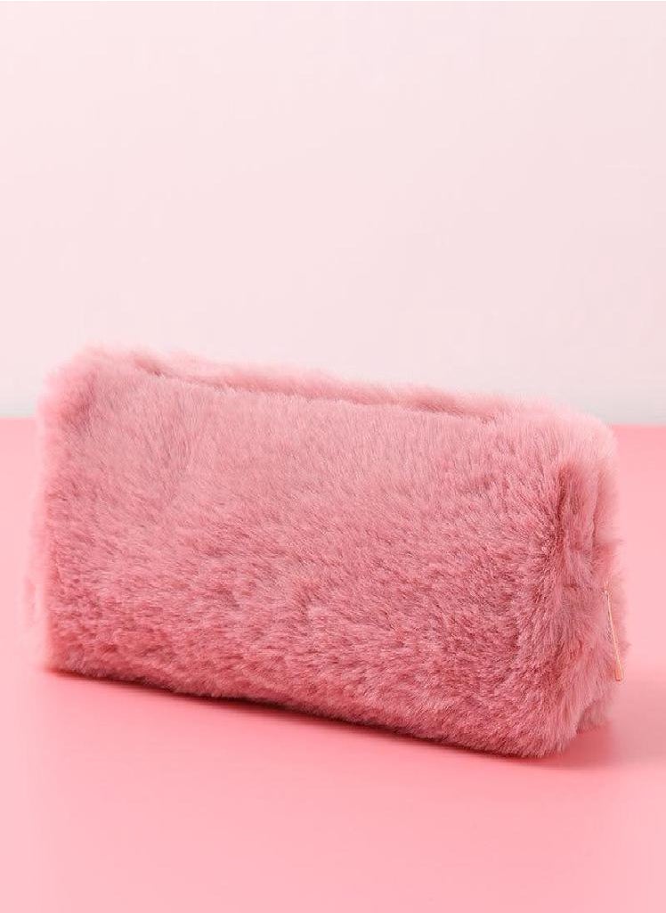 Eckek - Cute Plush Pencil Pouch Pen Bag for Girls Kawaii Stationery Large Capacity Pencil Case Pen Box Cosmetic Pouch Storage Bag - Image 1