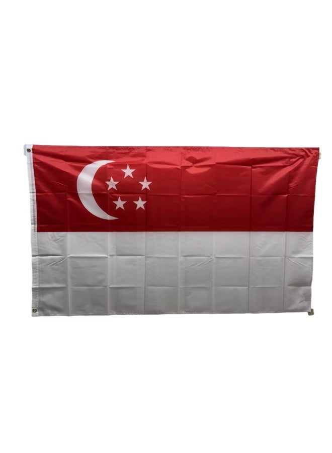 Stormflag Singapore flags 90x150cm(3x5ft) 100% polyester with brass grommets - Image 1