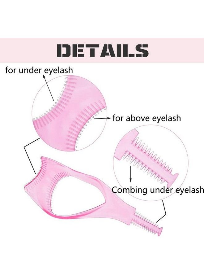 vipolish 2 Pcs Eyelash Makeup Tool Upper And Lower Eye Lash Mascara Applicator Eyelash Comb Tool For Makeup 1 Pink + 1 Blue  - Image 4