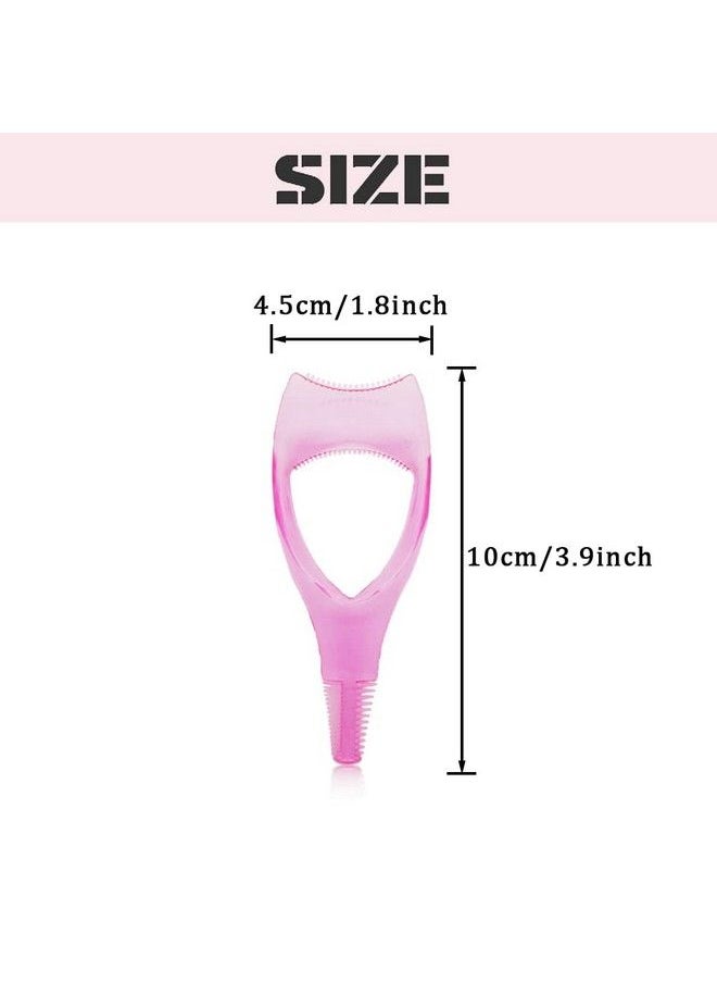 vipolish 2 Pcs Eyelash Makeup Tool Upper And Lower Eye Lash Mascara Applicator Eyelash Comb Tool For Makeup 1 Pink + 1 Blue  - Image 3