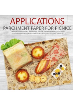 KASTWAVE Food Paper Sheets 150Pack 25 × 35cm Paper Liners for Plastic Food Basket Deli Sandwich Wrappers Best Kraft Food Wrapping Paper Sheets for Picnic Festival Fair or BBQ  - Image 3