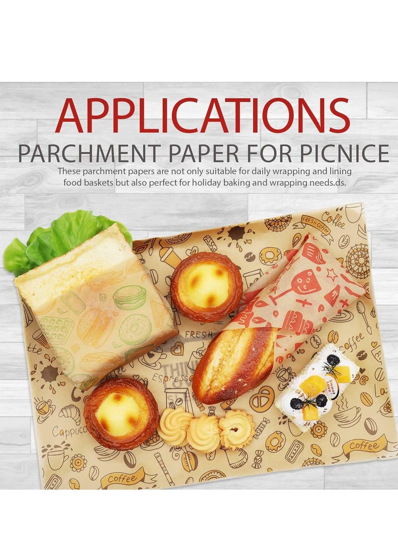 KASTWAVE Food Paper Sheets 150Pack 25 × 35cm Paper Liners for Plastic Food Basket Deli Sandwich Wrappers Best Kraft Food Wrapping Paper Sheets for Picnic Festival Fair or BBQ  - Image 3