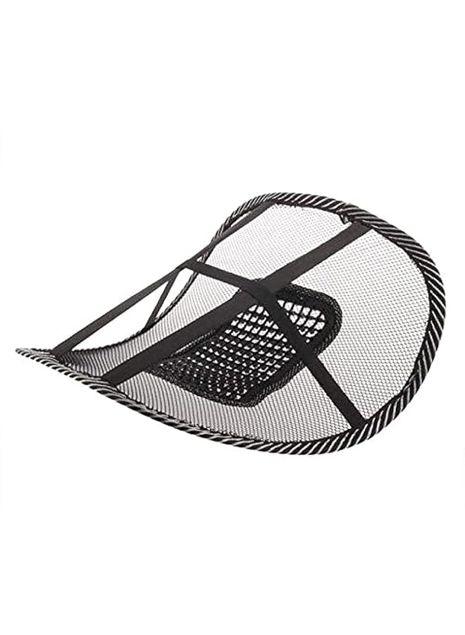 إيروريكس وسادة تهوية شبكية لمقعد السيارة وكرسي التدليك ودعم أسفل الظهر باللون الأسود