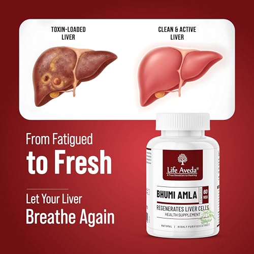 Life Aveda Bhumi Amla Capsules 60 (Free Diet Plan) - Phyllanthus Niruri for Liver Detox & Cleansing | Supports Digestion, Immunity & Healthy Skin | Natural Herbal Supplement for Liver Health - 60 Capsule (Pack of 1) - Image 3