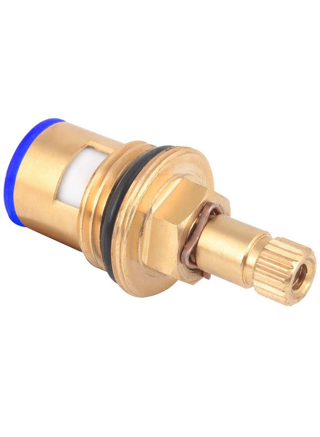 Acetap Brass Ceramic Disc Cartridge Quarter Turn 1/2 Inch, Hot and Cold Bathroom Kitchen Tap Faucet Valve, Tap Spindle For Water Tap (Pack of 2 Piece) - Image 2