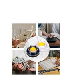 Deli 2 Pcs Plastic Round Case Finger Pads Finger Sponge Wetted Tool Finger Pads Moisteners Envelope Moistener for Casher Counting Cash Money  - Image 5