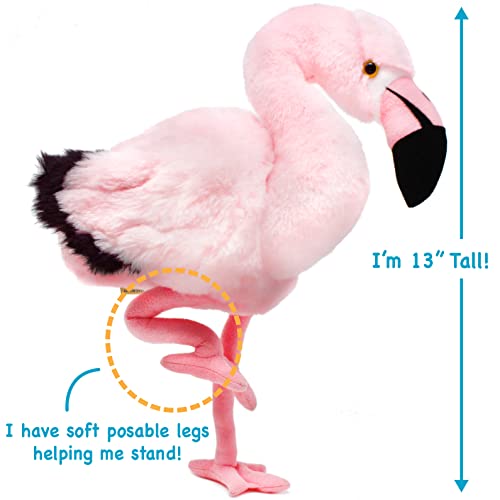 TigerHart Fay The Flamingo - 13 Inch Stuffed Animal Plush - Image 3