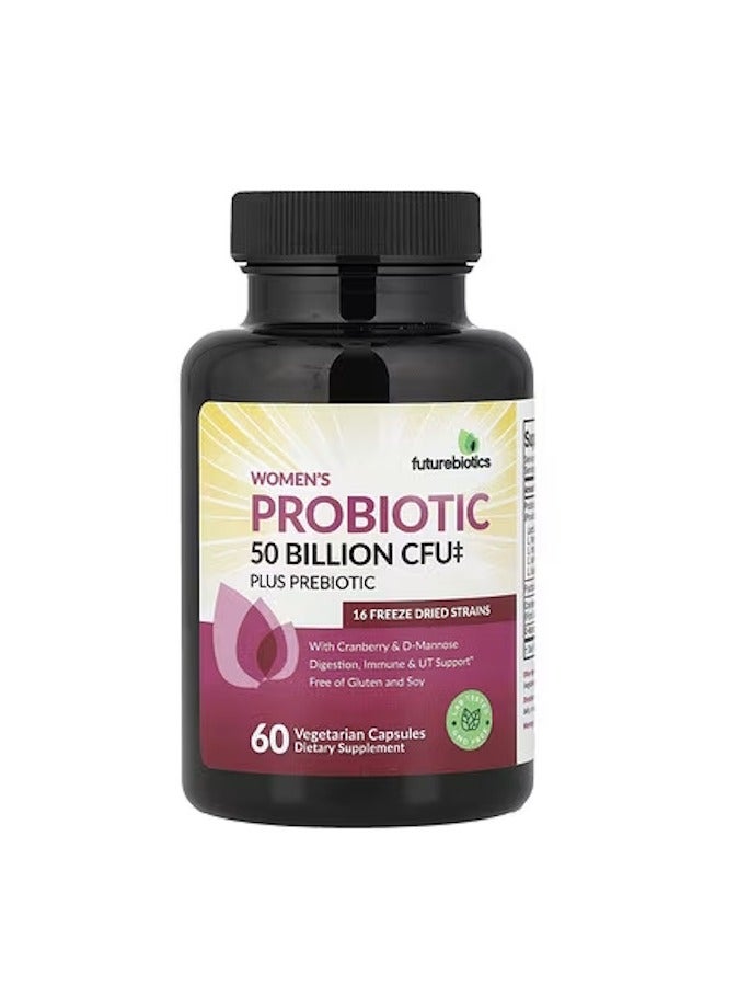فيوتشر بايوتكس فيوتشربيوتكس، بروبيوتيك بلس بريبيوتيك للنساء، 60 كبسولة نباتية