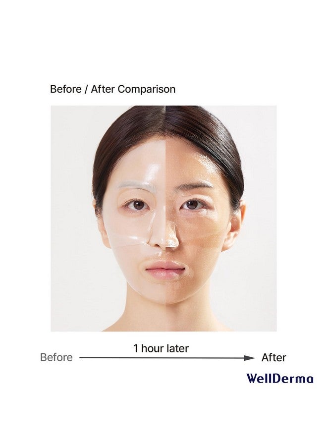 Wellderma Premium Retinol Collagen Restore Fitting Mask 4Ea Korean Collagen Face Mask For All Around Care Wrinkles Elasticity Brightening Deep Hydration Face Mask Skin Care - Image 4