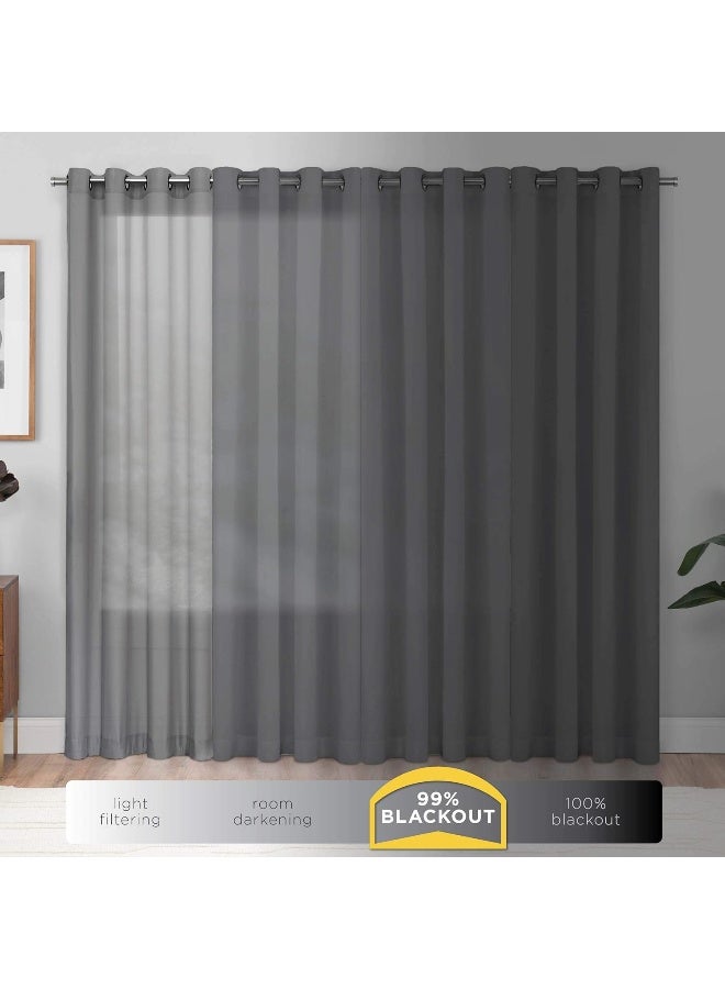 ECLIPSE Kendall Modern Blackout Thermal Rod Pocket Window Curtain for Bedroom or Living Room 1 Panel 42 X 63 Black - Image 5
