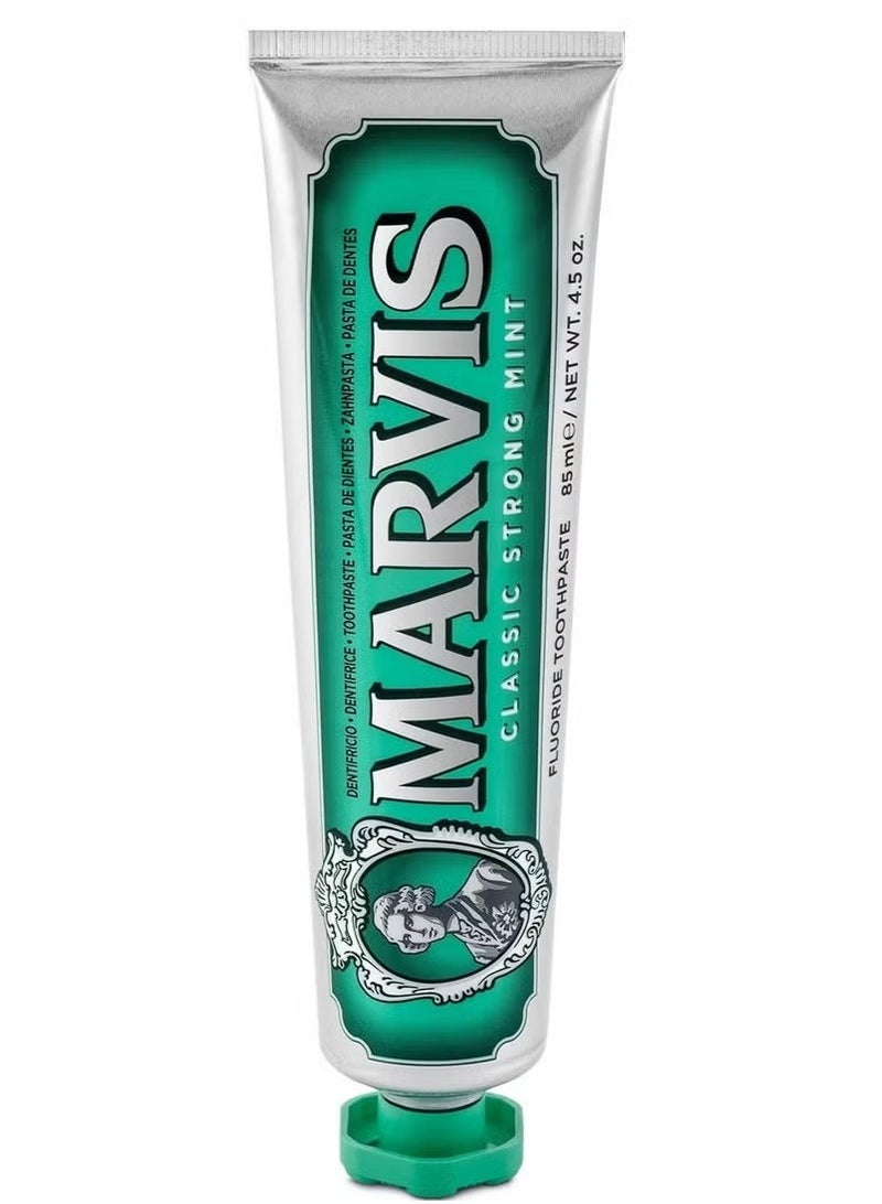 مارفيس معجون أسنان النعناع القوي الكلاسيكي ، طازجة شديدة ، إزالة اللوحة ، ابتسامة أبيضة لامعة 85 مل - Image 2