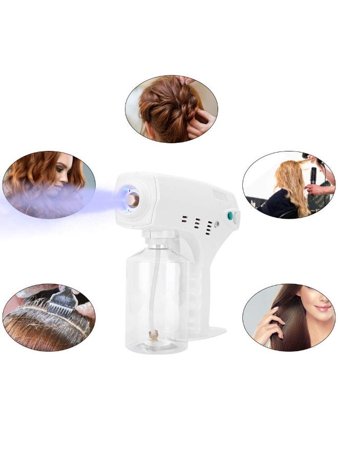 Hair Sprayer Moisturize Nano Gun, Nano Sprayer USB Wireless Rechargeable Hair Cleaning Sprayer Hair Care SPA Tool for Hair Perm and Dye Care Salon - Image 4