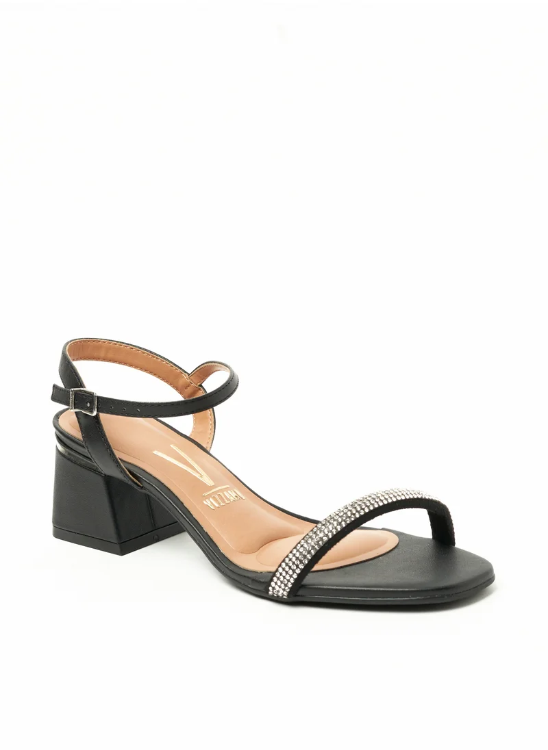 VIZZANO Madelyn Ankle Strap Mid Heel Sandals